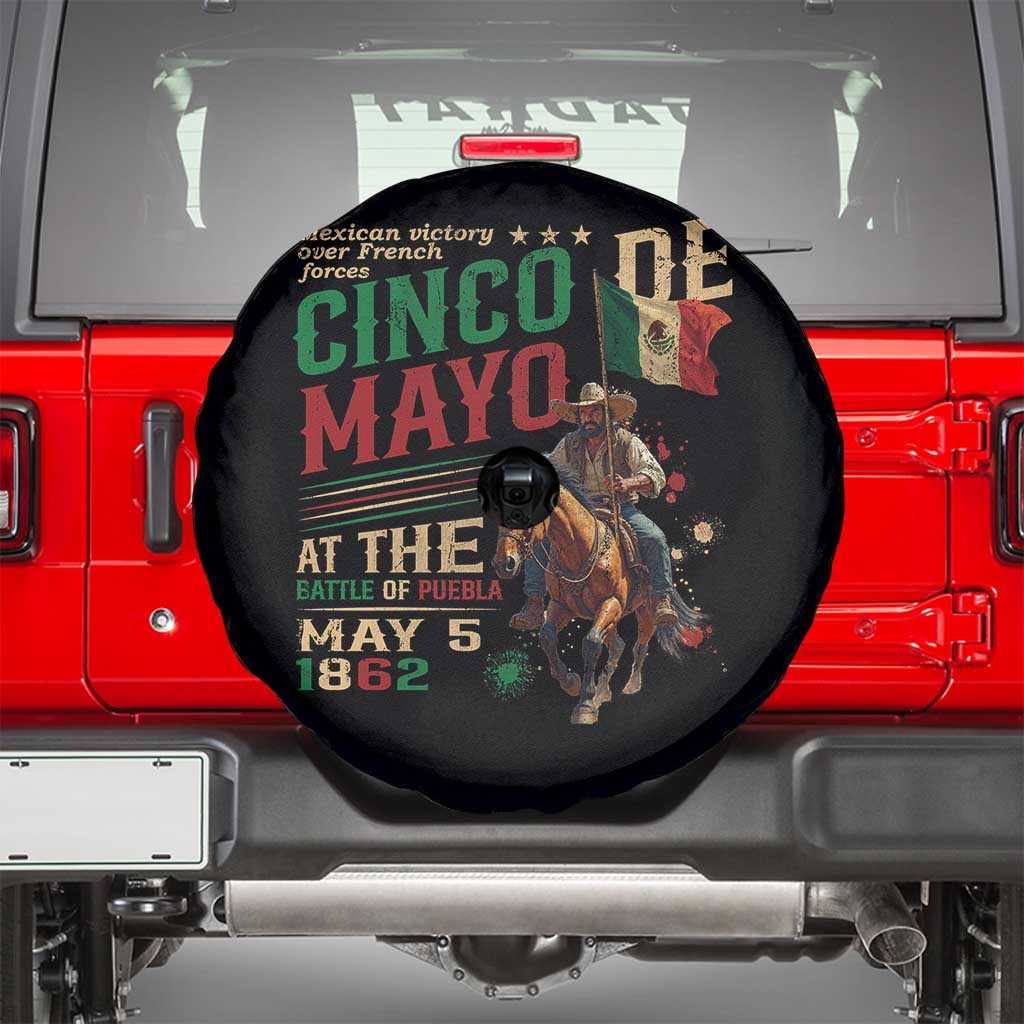 Cinco De Mayo Celebrate The Battle Of Puebla Mexico Spare Tire Cover TS11 Black Print Your Wear