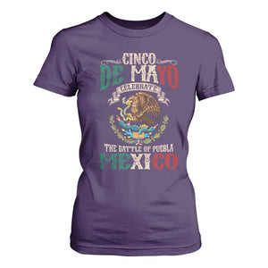 Cinco De Mayo Celebrate The Battle Of Puebla Mexico T Shirt For Women Vintage Mexican Flag TS11 Purple Print Your Wear