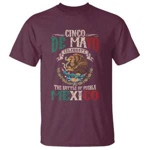 Cinco De Mayo Celebrate The Battle Of Puebla Mexico T Shirt Vintage Mexican Flag TS11 Maroon Print Your Wear