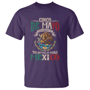 Cinco De Mayo Celebrate The Battle Of Puebla Mexico T Shirt Vintage Mexican Flag TS11 Purple Print Your Wear