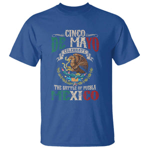 Cinco De Mayo Celebrate The Battle Of Puebla Mexico T Shirt Vintage Mexican Flag TS11 Royal Blue Print Your Wear
