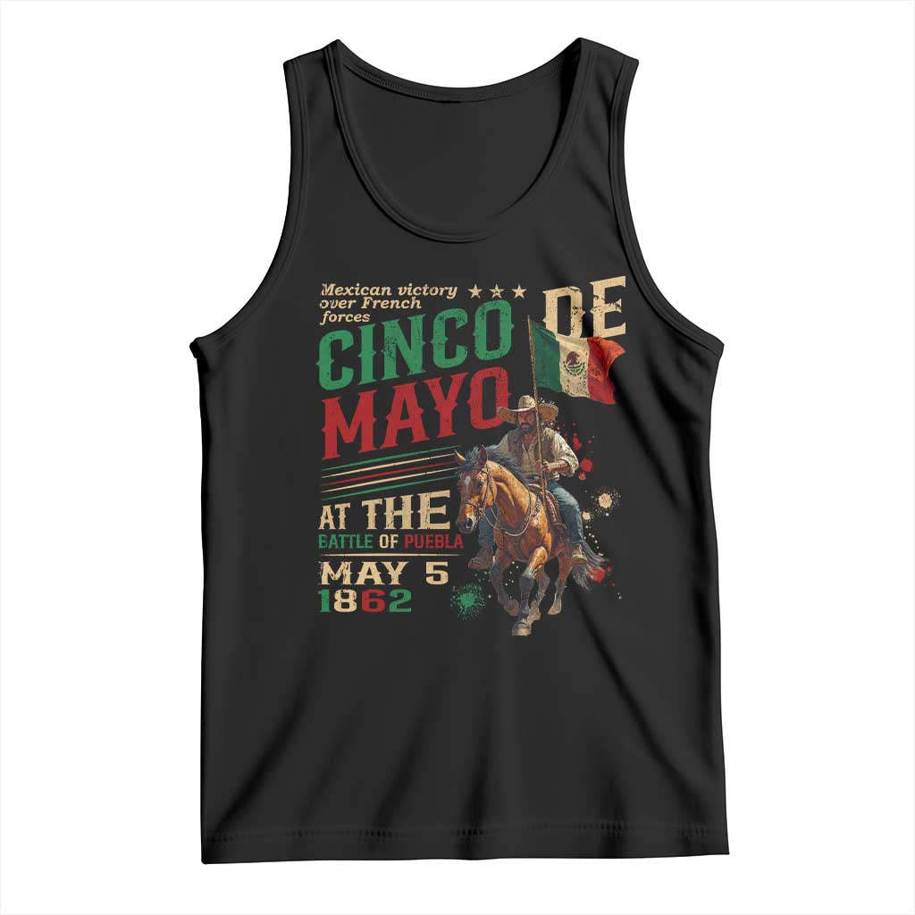 Cinco De Mayo Celebrate The Battle Of Puebla Mexico Tank Top TS11 Black Print Your Wear