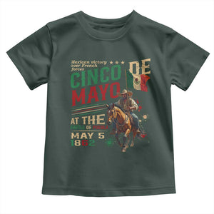 Cinco De Mayo Celebrate The Battle Of Puebla Mexico Toddler T Shirt TS11 Dark Forest Green Print Your Wear