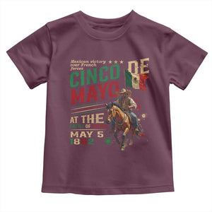 Cinco De Mayo Celebrate The Battle Of Puebla Mexico Toddler T Shirt TS11 Maroon Print Your Wear