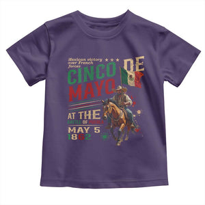 Cinco De Mayo Celebrate The Battle Of Puebla Mexico Toddler T Shirt TS11 Purple Print Your Wear