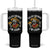 Cinco De Mayo Skeleton Tumbler With Handle Relax Gringo I'm Legal Poncho TS02 One Size: 40 oz Black Print Your Wear