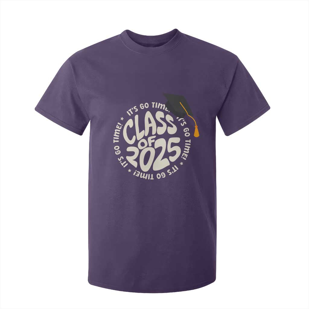 Class Of 2025 It's Go Time T Shirt For Kid Graduation Seniors 2025 TS11 Purple Print Your Wear