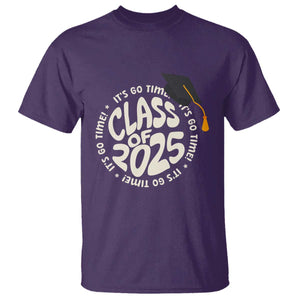 Class Of 2025 It's Go Time T Shirt Graduation Seniors 2025 TS11 Purple Print Your Wear