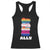 Colorful LGBTQ+ Ally Frogs Stack Racerback Tank Top Kawaii Gay Pride Support TS02 Black Print Your Wear