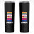 Colorful LGBTQ+ Ally Frogs Stack Skinny Tumbler Kawaii Gay Pride Support TS02 Black Print Your Wear