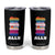 Colorful LGBTQ+ Ally Frogs Stack Tumbler Cup Kawaii Gay Pride Support TS02 Black Print Your Wear