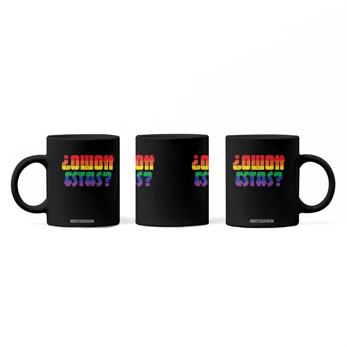 Como Estas Coffee Mug Funny Spanish LGBT Pride Latinx Retro Queer Inclusive Gift TS10 Print Your Wear