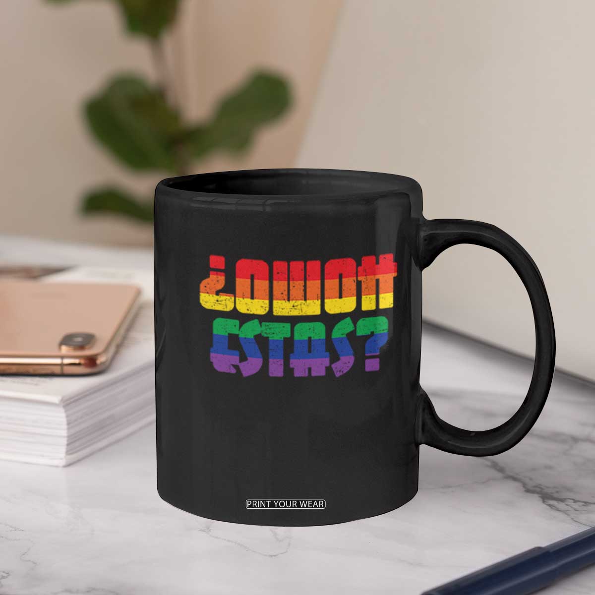 Como Estas Coffee Mug Funny Spanish LGBT Pride Latinx Retro Queer Inclusive Gift TS10 Print Your Wear