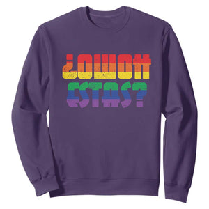 Como Estas Sweatshirt Funny Spanish LGBT Pride Latinx Retro Queer Inclusive Gift TS10 Purple Print Your Wear