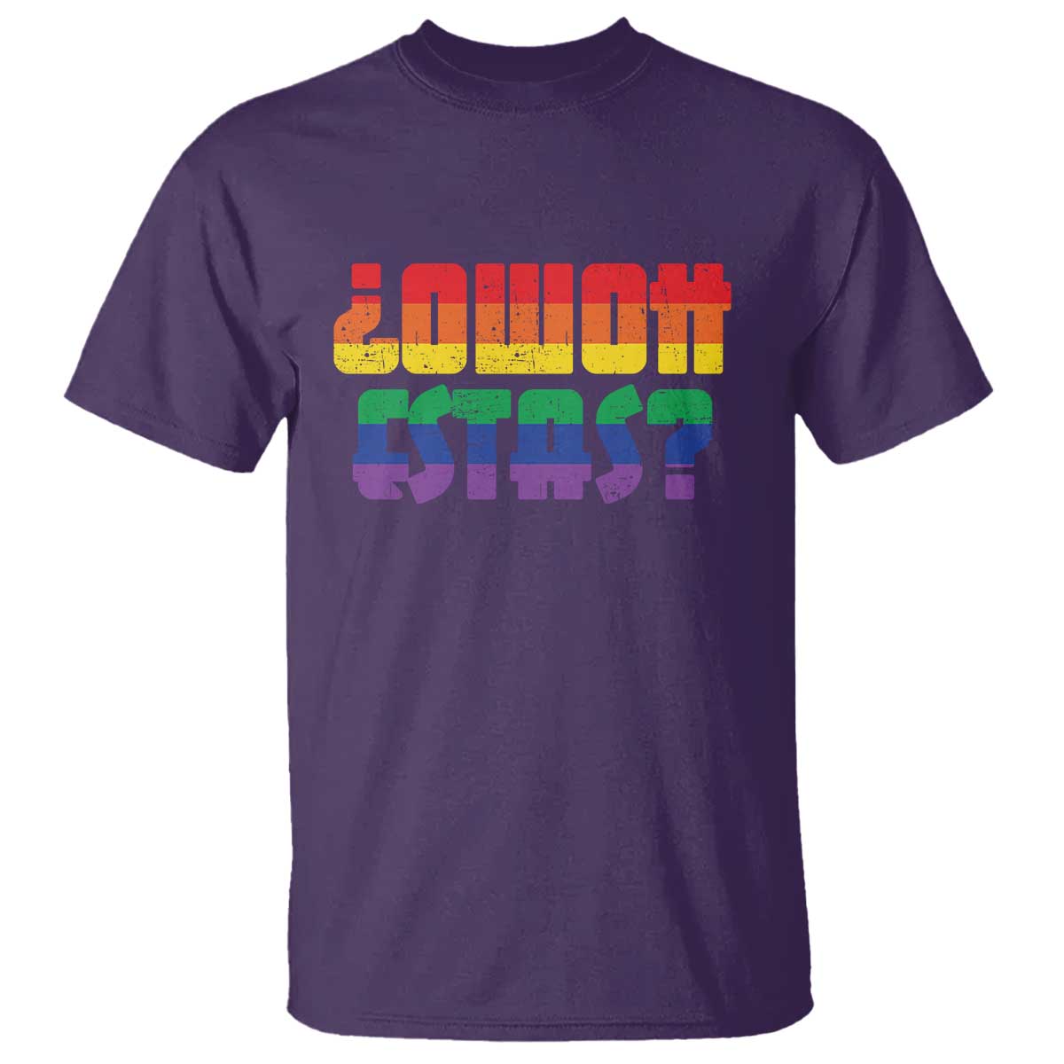 Como Estas T Shirt Funny Spanish LGBT Pride Latinx Retro Queer Inclusive Gift TS10 Purple Print Your Wear