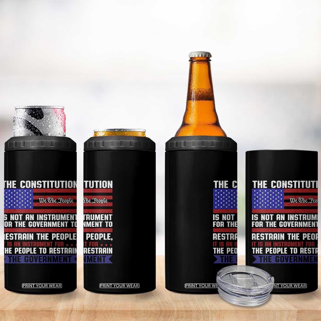 Constitution Liberty American Patriotic 4 in 1 Can Cooler Tumbler We The People US Flag TS02 Print Your Wear
