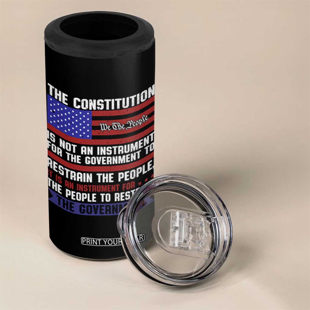 Constitution Liberty American Patriotic 4 in 1 Can Cooler Tumbler We The People US Flag TS02 Print Your Wear