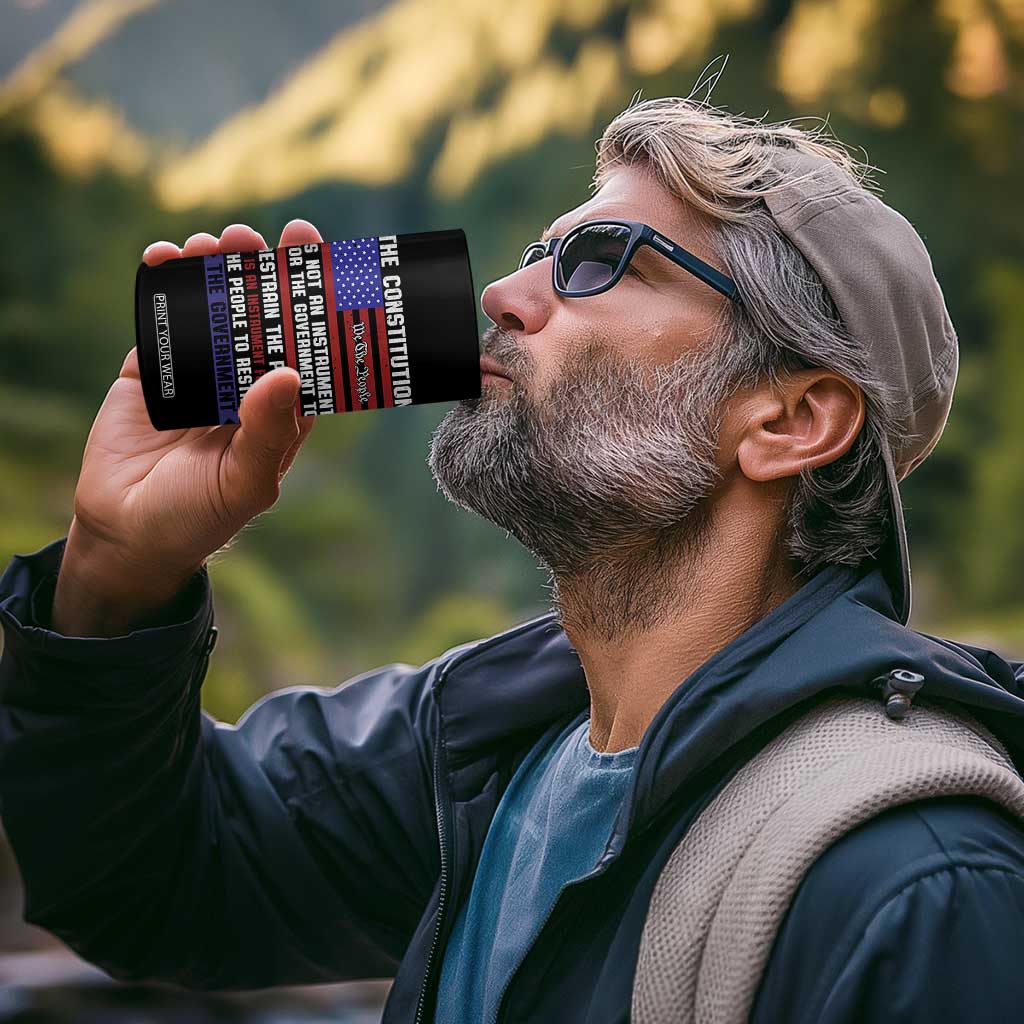 Constitution Liberty American Patriotic 4 in 1 Can Cooler Tumbler We The People US Flag TS02 Print Your Wear