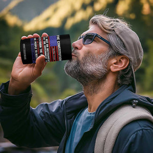 Constitution Liberty American Patriotic 4 in 1 Can Cooler Tumbler We The People US Flag TS02 Print Your Wear