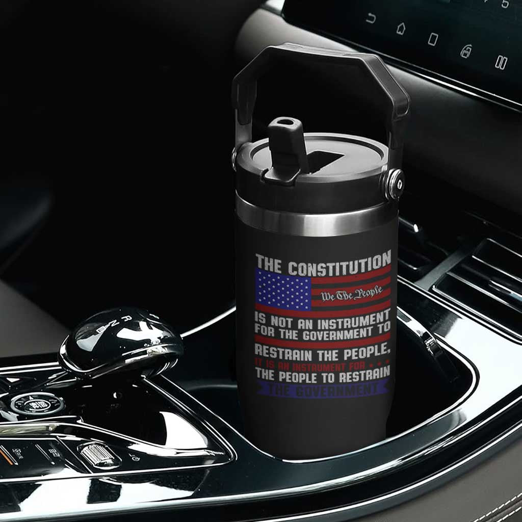 Constitution Liberty American Patriotic Flip Straw Tumbler We The People US Flag TS02 Print Your Wear
