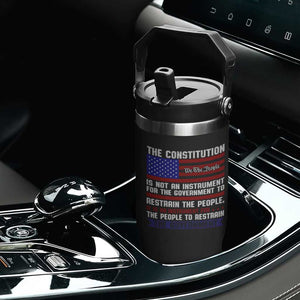 Constitution Liberty American Patriotic Flip Straw Tumbler We The People US Flag TS02 Print Your Wear