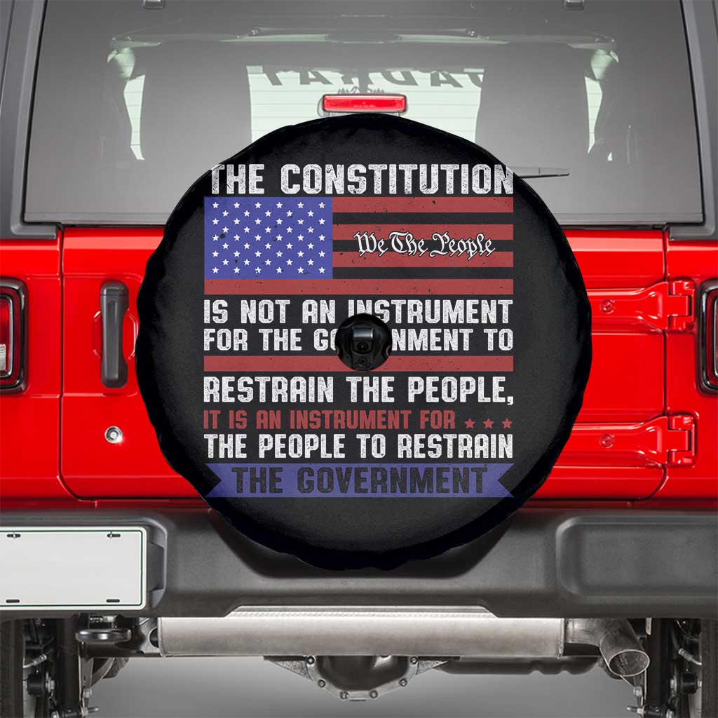 Constitution Liberty American Patriotic Spare Tire Cover We The People US Flag TS02 Black Print Your Wear