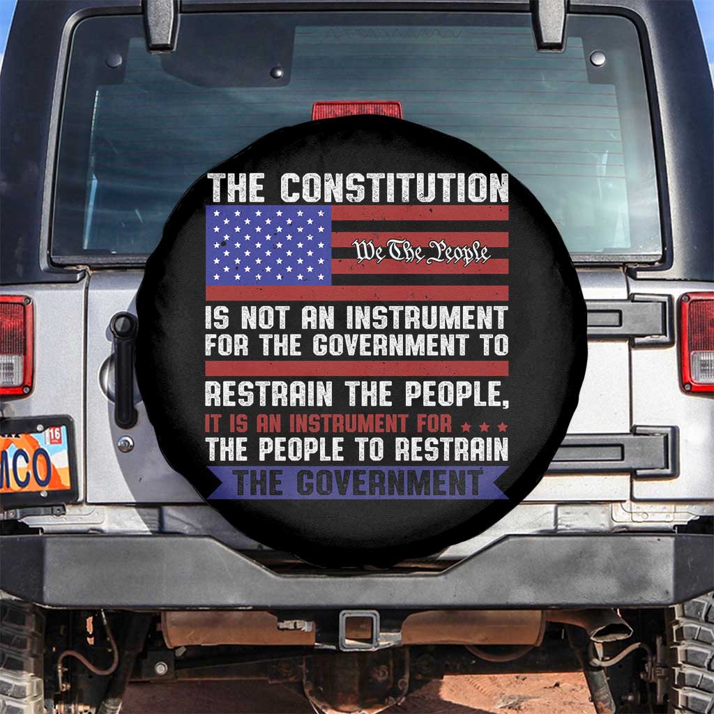 Constitution Liberty American Patriotic Spare Tire Cover We The People US Flag TS02 No hole Black Print Your Wear