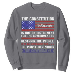 Constitution Liberty American Patriotic Sweatshirt We The People US Flag TS02 Charcoal Print Your Wear