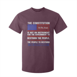 Constitution Liberty American Patriotic T Shirt For Kid We The People US Flag TS02 Maroon Print Your Wear