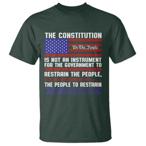 Constitution Liberty American Patriotic T Shirt We The People US Flag TS02 Dark Forest Green Print Your Wear