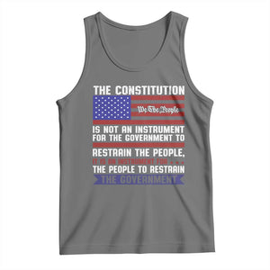 Constitution Liberty American Patriotic Tank Top We The People US Flag TS02 Black Heather Print Your Wear
