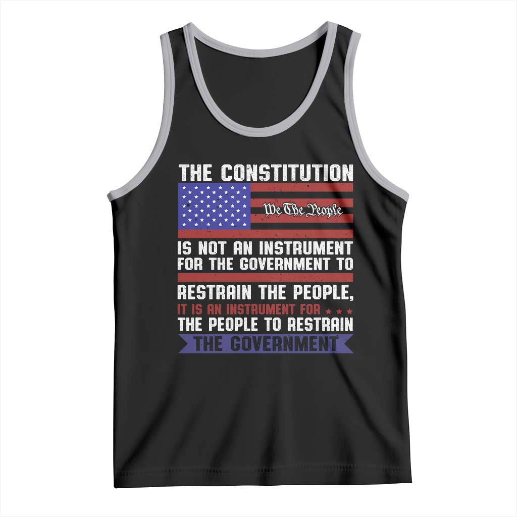 Constitution Liberty American Patriotic Tank Top We The People US Flag TS02 Black Athletic Heather Print Your Wear