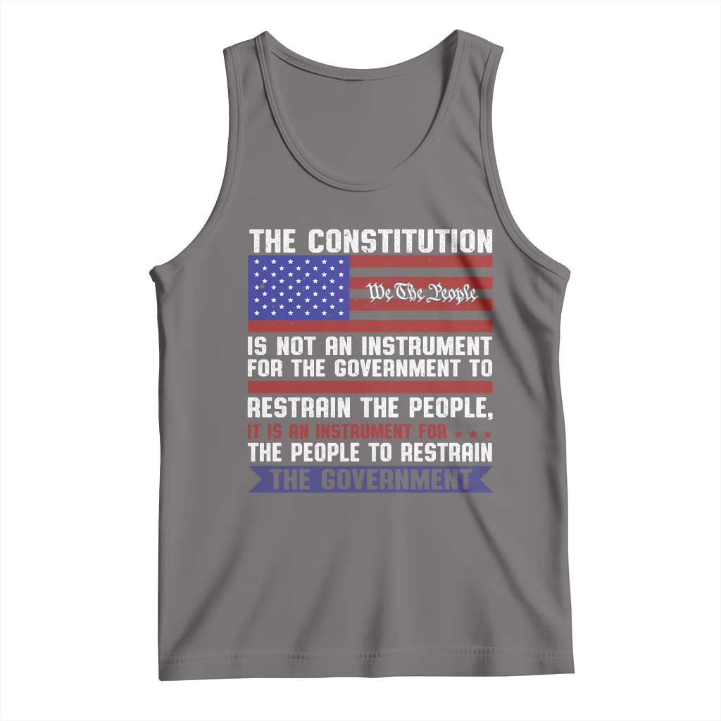 Constitution Liberty American Patriotic Tank Top We The People US Flag TS02 Deep Heather Print Your Wear