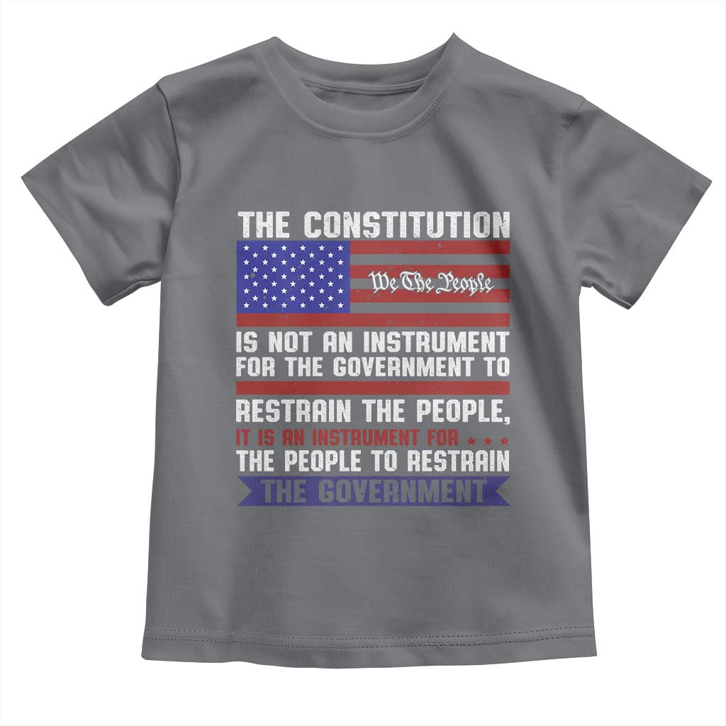 Constitution Liberty American Patriotic Toddler T Shirt We The People US Flag TS02 Charcoal Print Your Wear