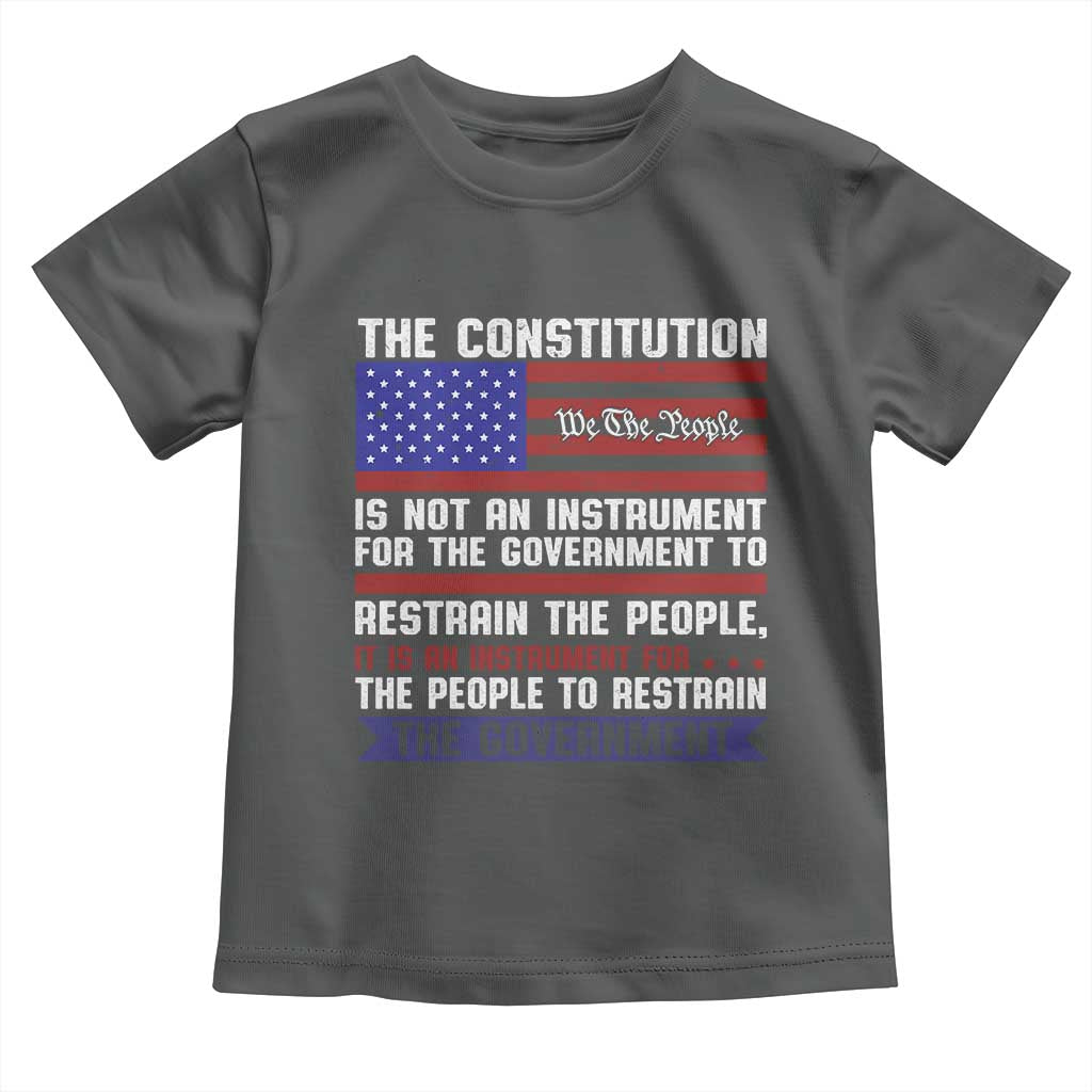 Constitution Liberty American Patriotic Toddler T Shirt We The People US Flag TS02 Dark Heather Print Your Wear
