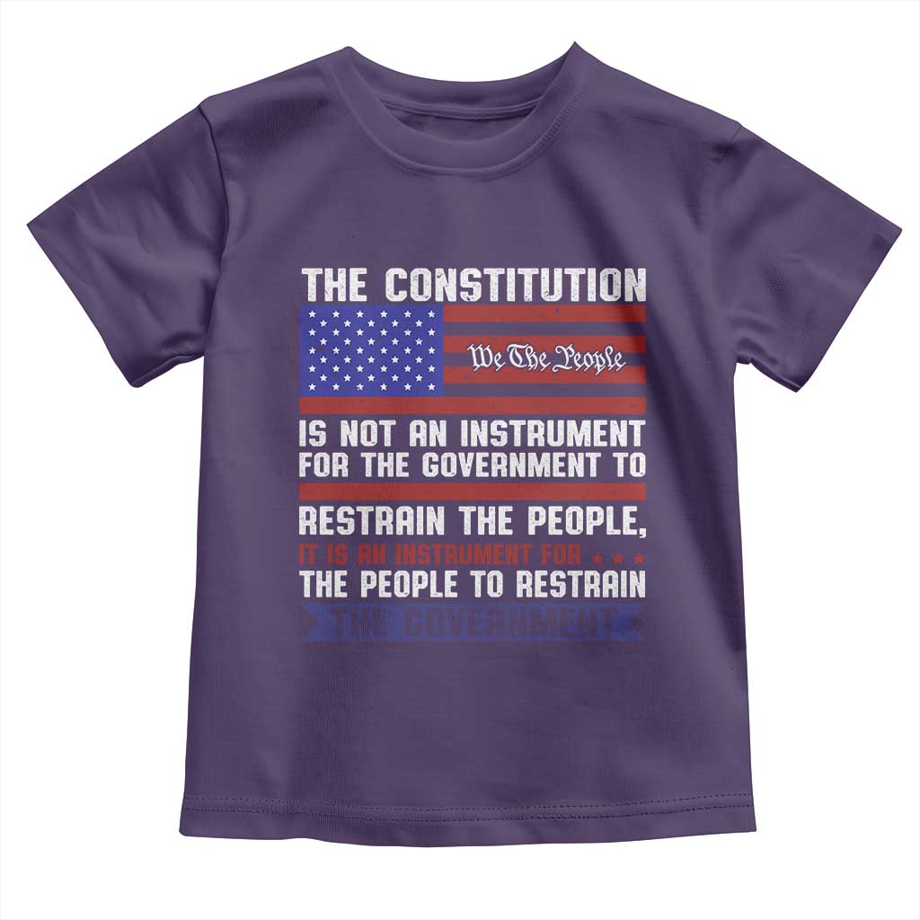 Constitution Liberty American Patriotic Toddler T Shirt We The People US Flag TS02 Purple Print Your Wear