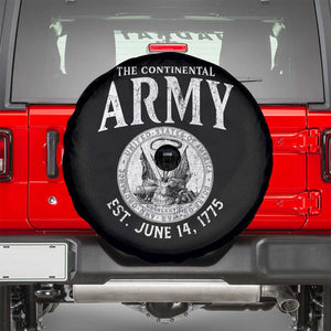 Continental Army America Independence Revolutionary War Seal Spare Tire Cover TS11 Black Print Your Wear