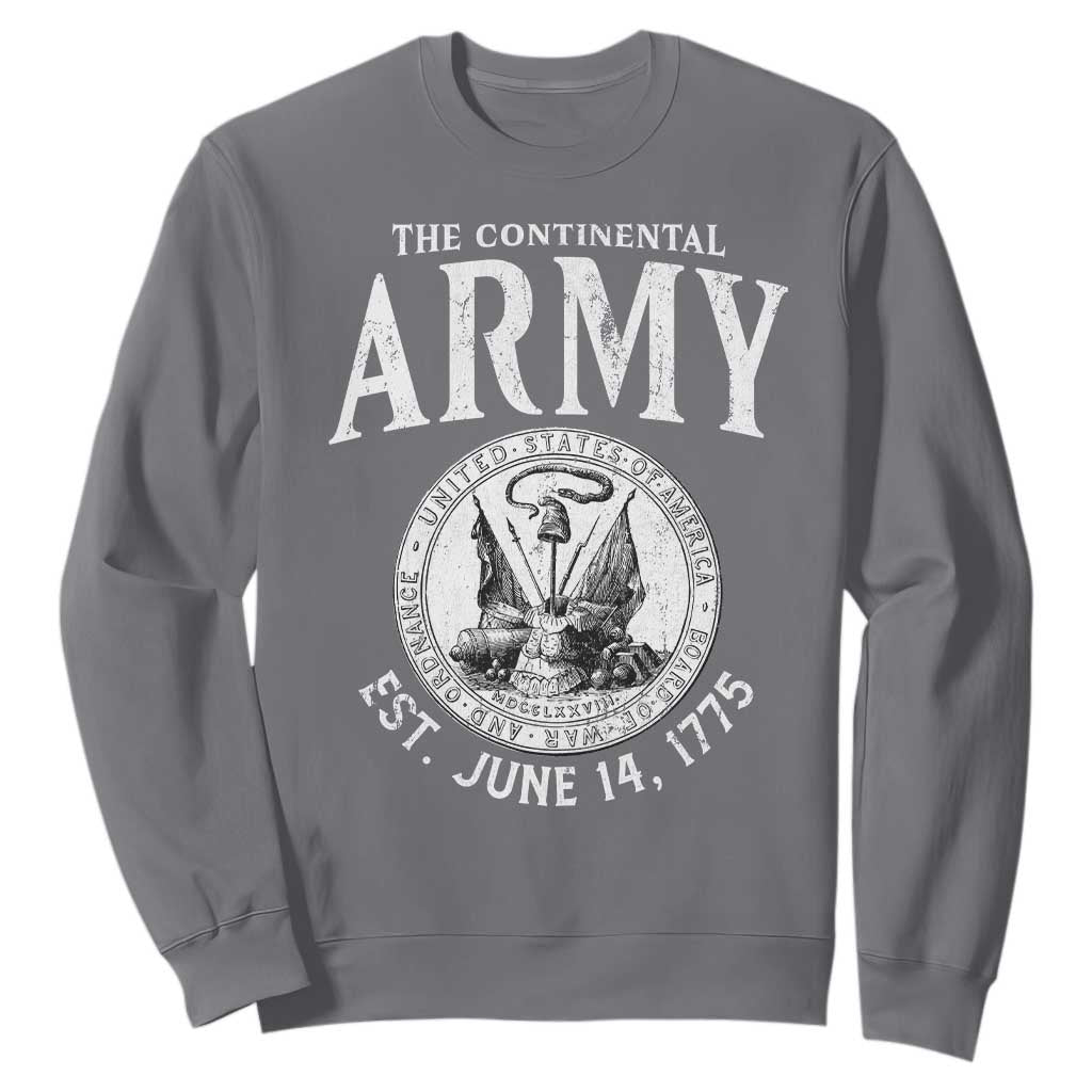 Continental Army America Independence Revolutionary War Seal Sweatshirt TS11 Charcoal Print Your Wear