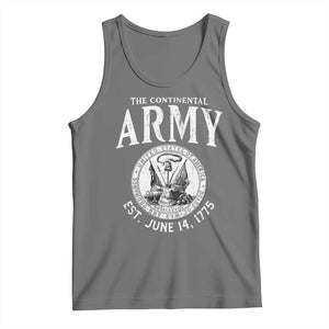 Continental Army America Independence Revolutionary War Seal Tank Top TS11 Black Heather Print Your Wear
