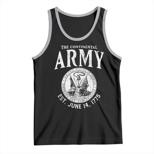 Continental Army America Independence Revolutionary War Seal Tank Top TS11 Black Athletic Heather Print Your Wear