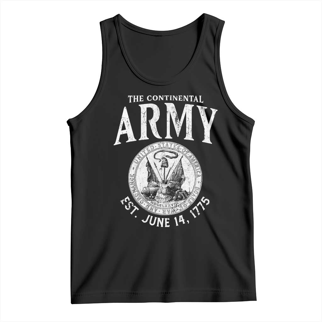 Continental Army America Independence Revolutionary War Seal Tank Top TS11 Black Print Your Wear