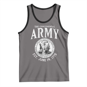 Continental Army America Independence Revolutionary War Seal Tank Top TS11 Deep Heather Black Print Your Wear