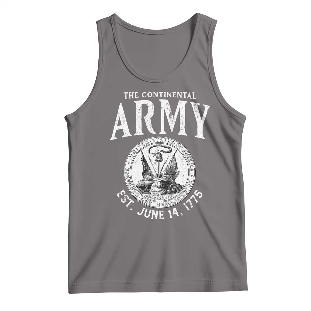 Continental Army America Independence Revolutionary War Seal Tank Top TS11 Deep Heather Print Your Wear