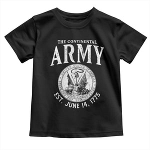 Continental Army America Independence Revolutionary War Seal Toddler T Shirt TS11 Black Print Your Wear