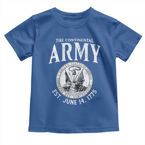 Continental Army America Independence Revolutionary War Seal Toddler T Shirt TS11 Royal Blue Print Your Wear
