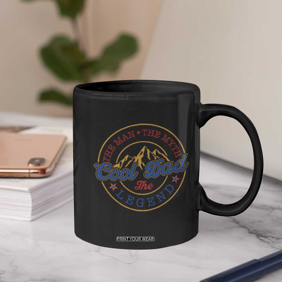 Cool Dad The Man The Myth The Legend Coffee Mug Fathers Day Beer Lover TS11 Print Your Wear