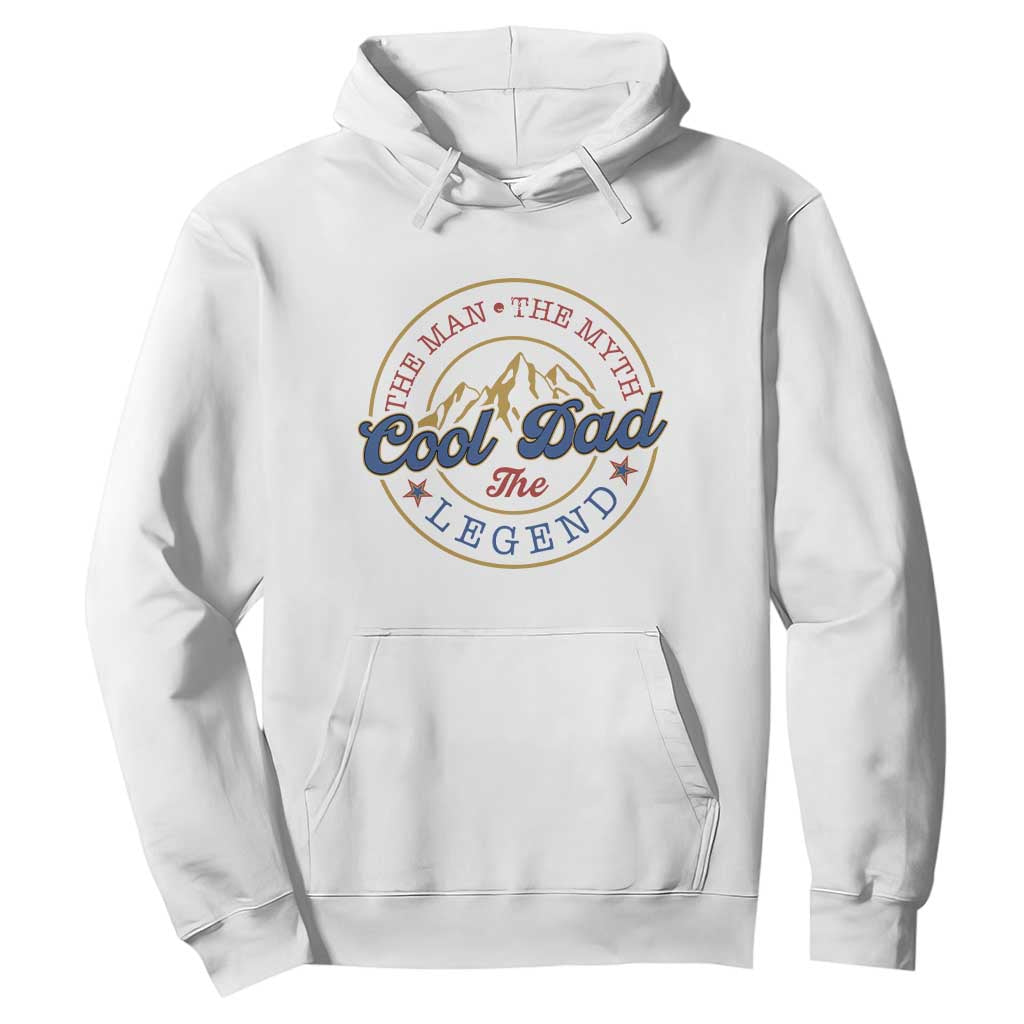 Cool Dad The Man The Myth The Legend Hoodie Fathers Day Beer Lover TS11 White Print Your Wear