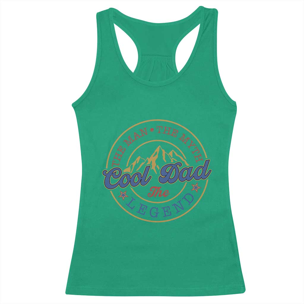 Cool Dad The Man The Myth The Legend Racerback Tank Top Fathers Day Beer Lover TS11 Irish Green Print Your Wear