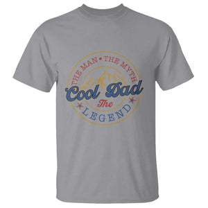 Cool Dad The Man The Myth The Legend T Shirt Fathers Day Beer Lover TS11 Sport Gray Print Your Wear