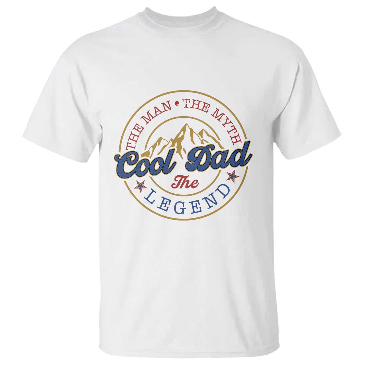 Cool Dad The Man The Myth The Legend T Shirt Fathers Day Beer Lover TS11 White Print Your Wear